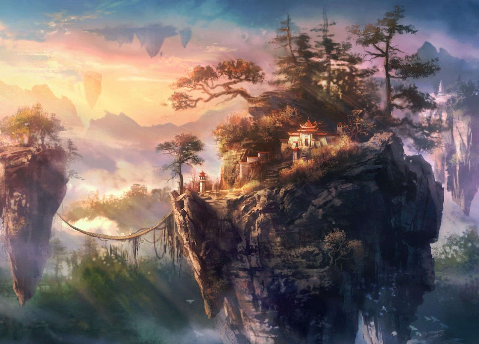 各式画风手机壁纸仙境风景二次元宇宙星空拿走不谢