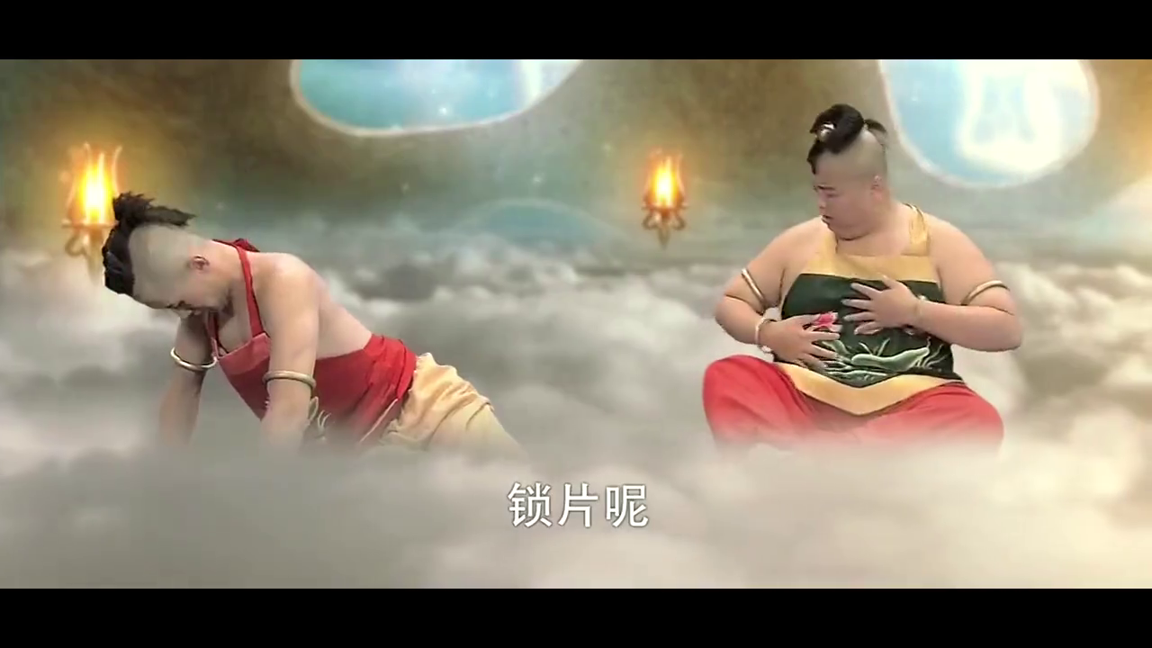 胖瘦仙童放走了大鹏鸟,如来佛祖将他们贬下凡间