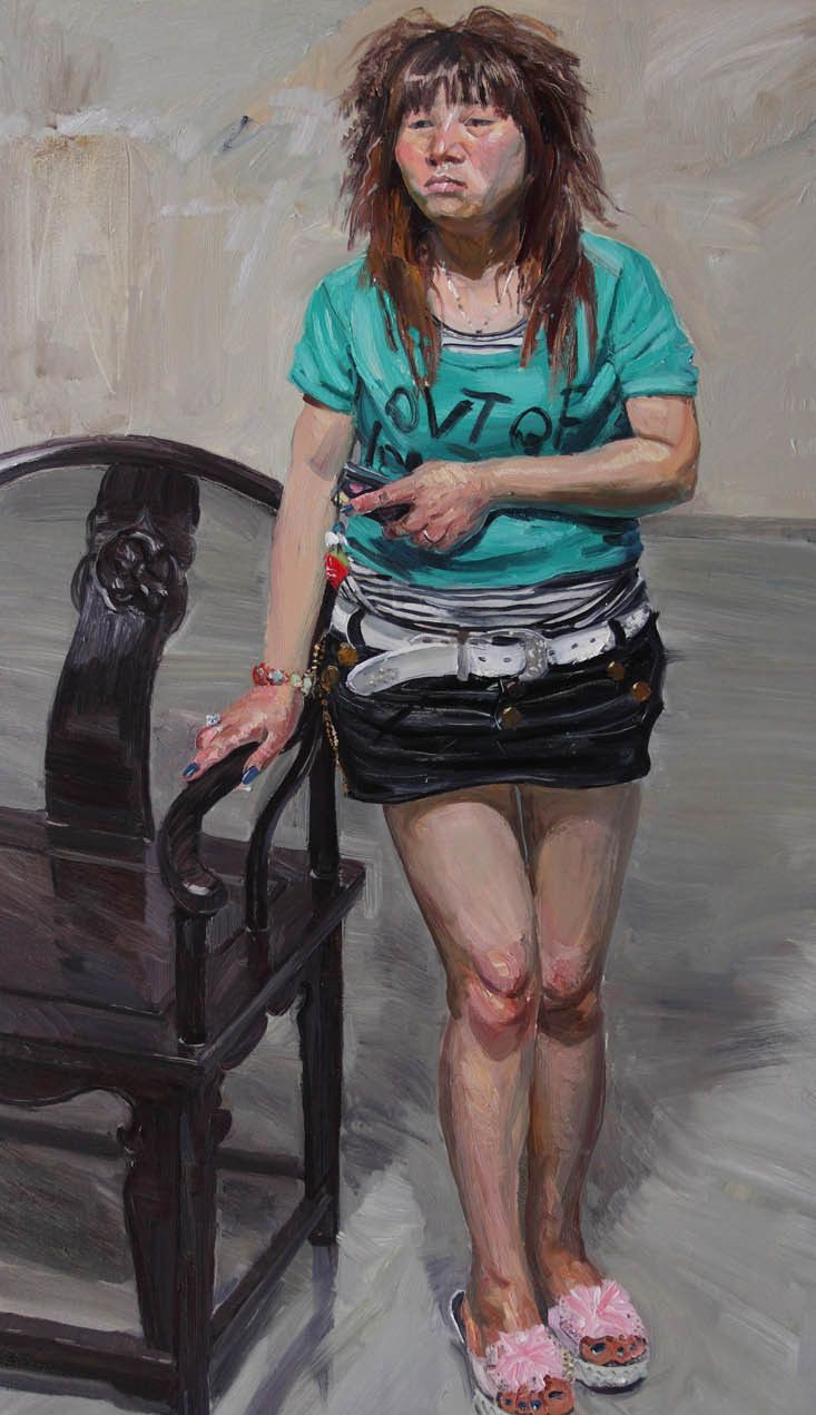 舍弃浅显的表层刻画,追求人物情感的表达,李新铭人物