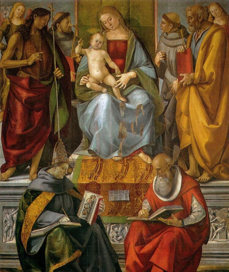 美术欣赏:意大利文艺复兴时期画家笔下的宗教圣母绘画作品|画家|文艺