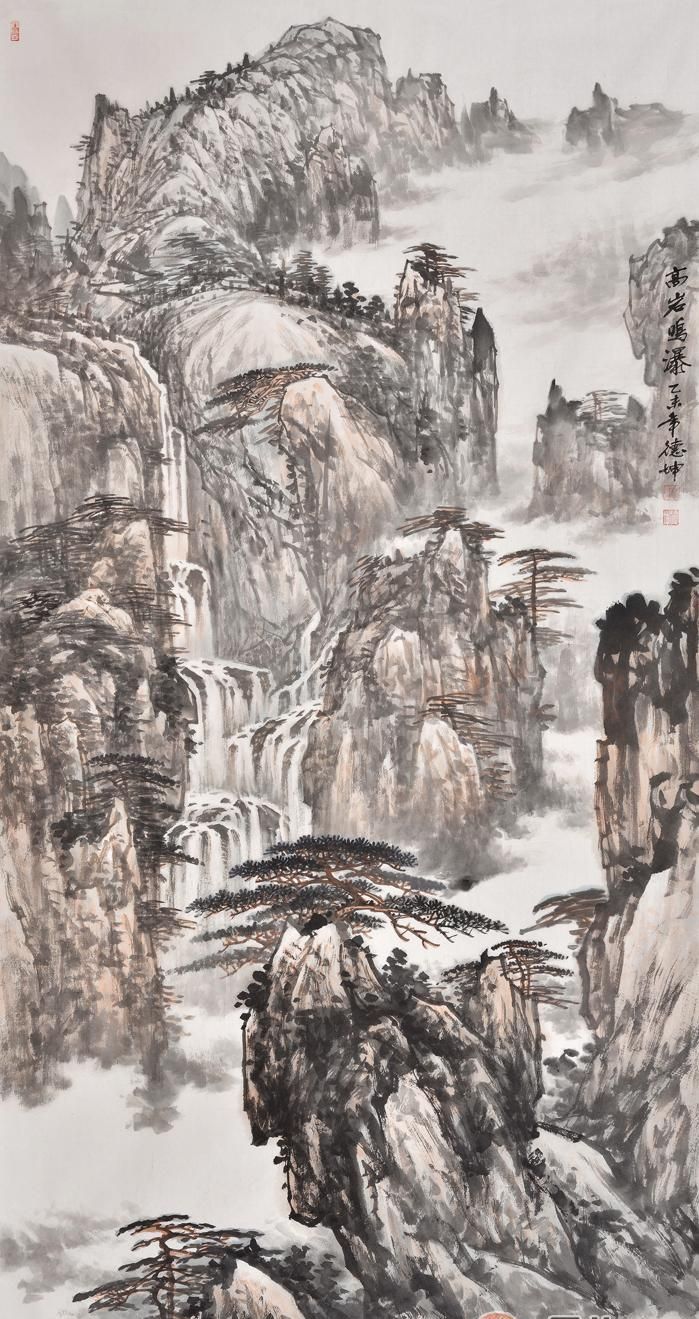 林德坤山水画作品赏析 | 笔笔传情 点点写意