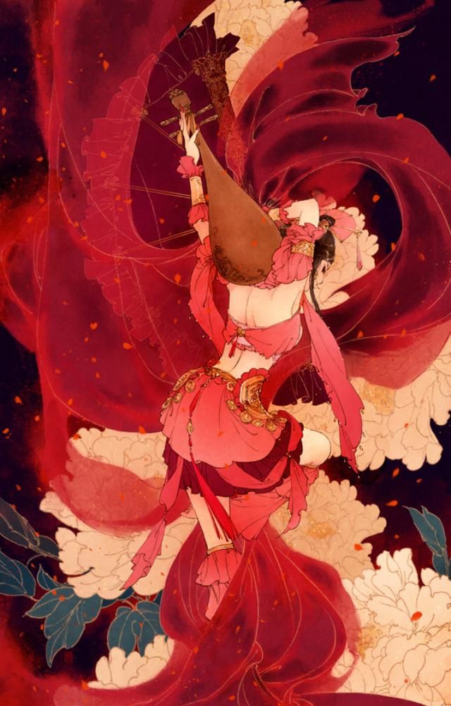 动漫古风女子霓裳羽衣一舞倾城经年不悔与你无双