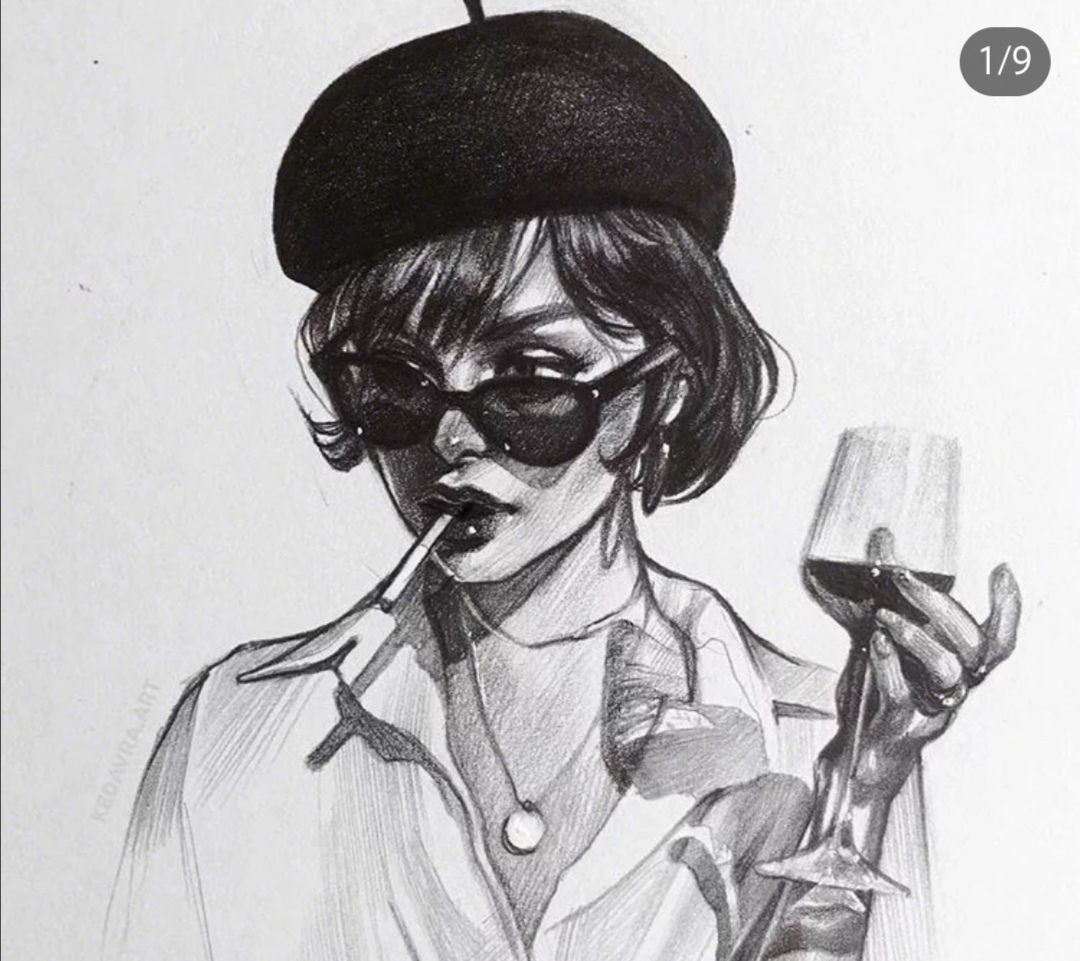 一组超棒的人物素描速写插画~_高清图集_新浪网