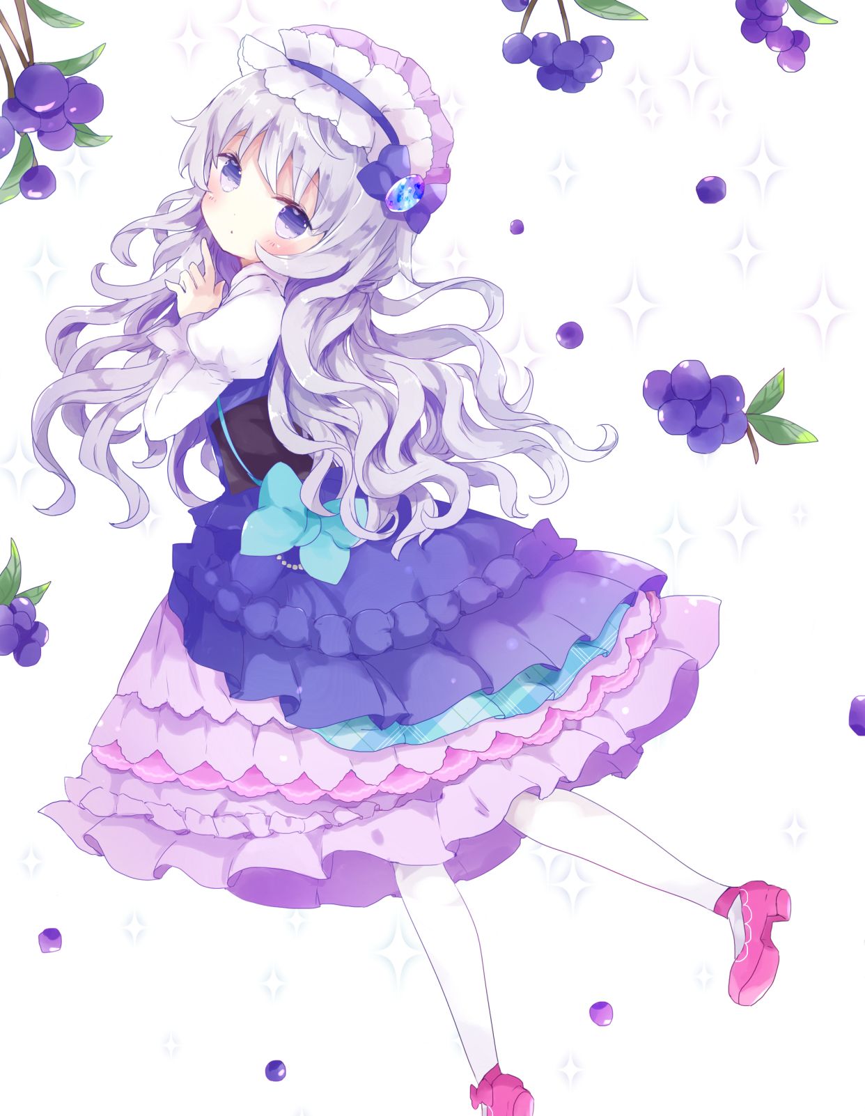 动漫插画告别2019小姐姐陪你一起跨年啦