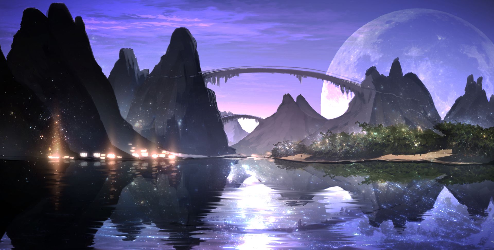 各式画风手机壁纸仙境风景二次元宇宙星空拿走不谢