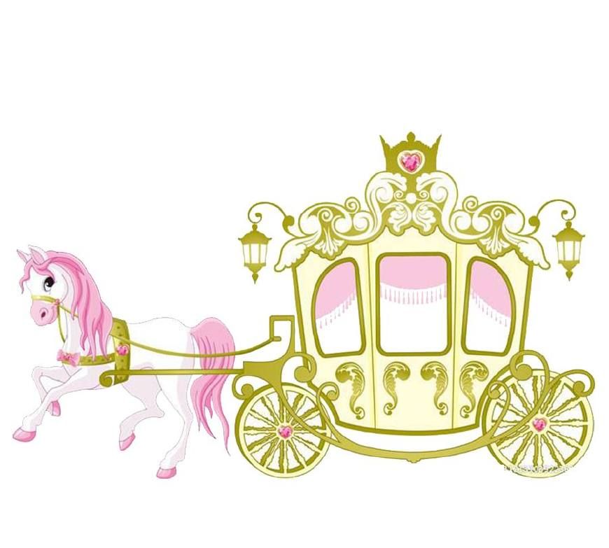 公主的马车简笔画图片图片
