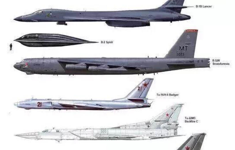 美国:美国空军装备了3个型号的战略轰炸机,包括b-2隐身战略轰炸机,b-1