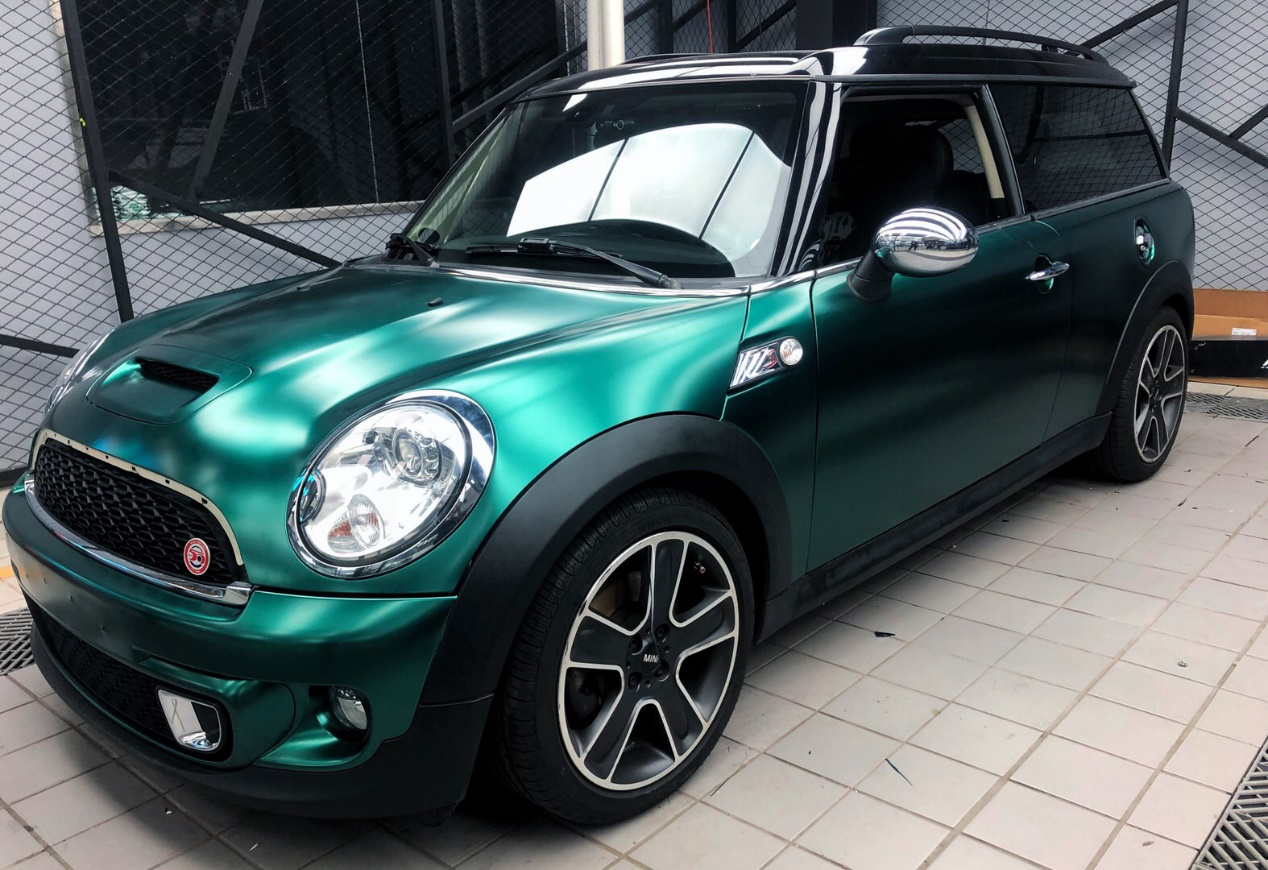 性感俏皮玩味十足宝马mini改色祖母绿