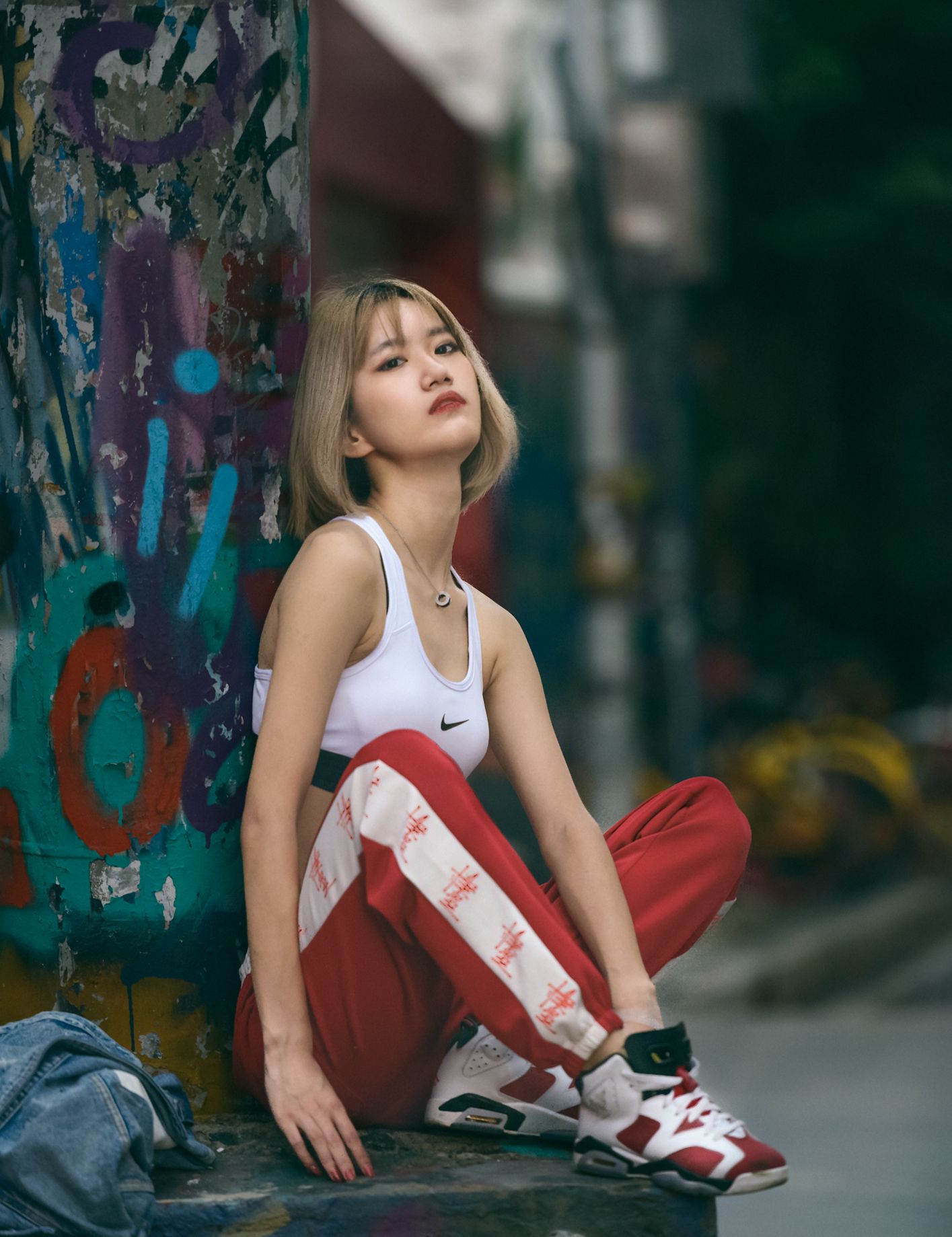 人像摄影想不到滑板女孩如此有气质看完后也想买滑板