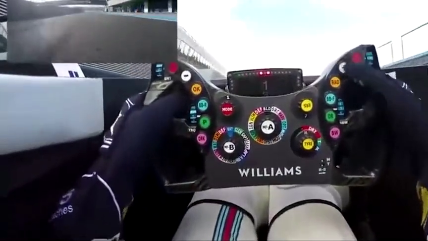 看了方向盘,才知道f1赛车有多么难开了!