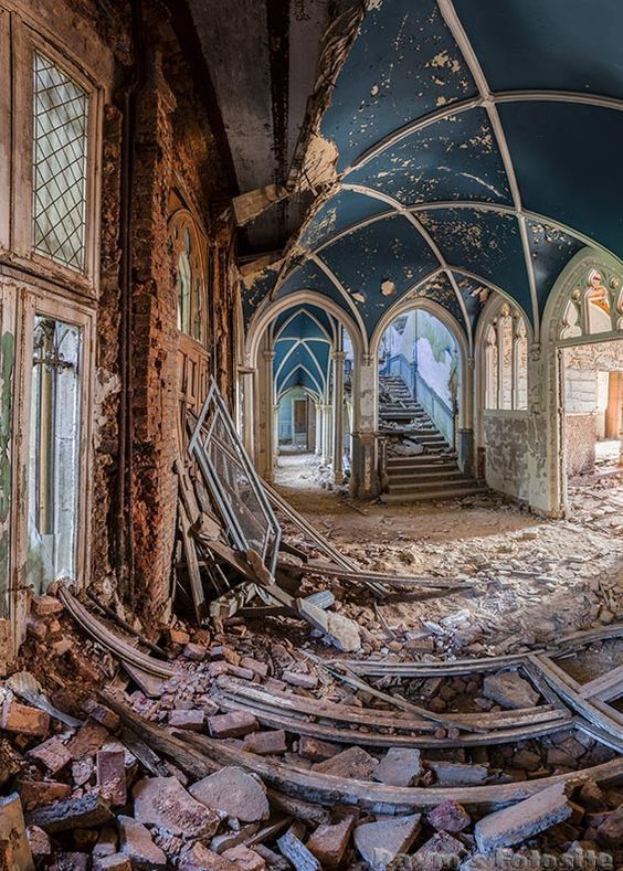 废弃的幽怨,比利时米兰达古堡图集,也曾辉煌美丽,汉尼拔拍摄地