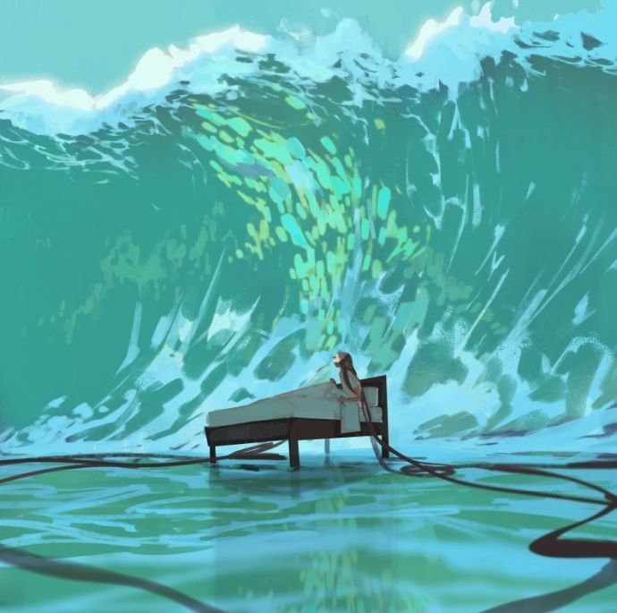 光的颜色,来自插画师amei zhao作品欣赏