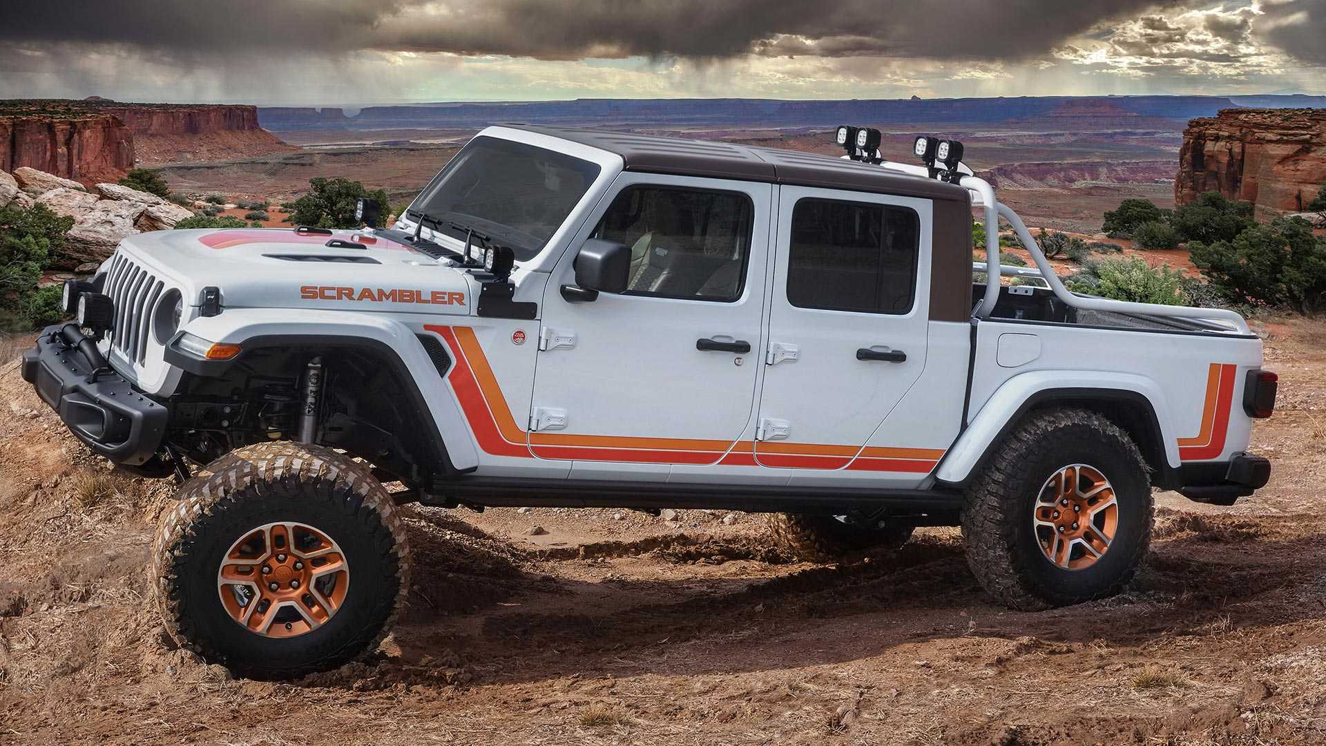 jeep gladiator jt scrambler;最后一款基于cj-7的皮卡车型