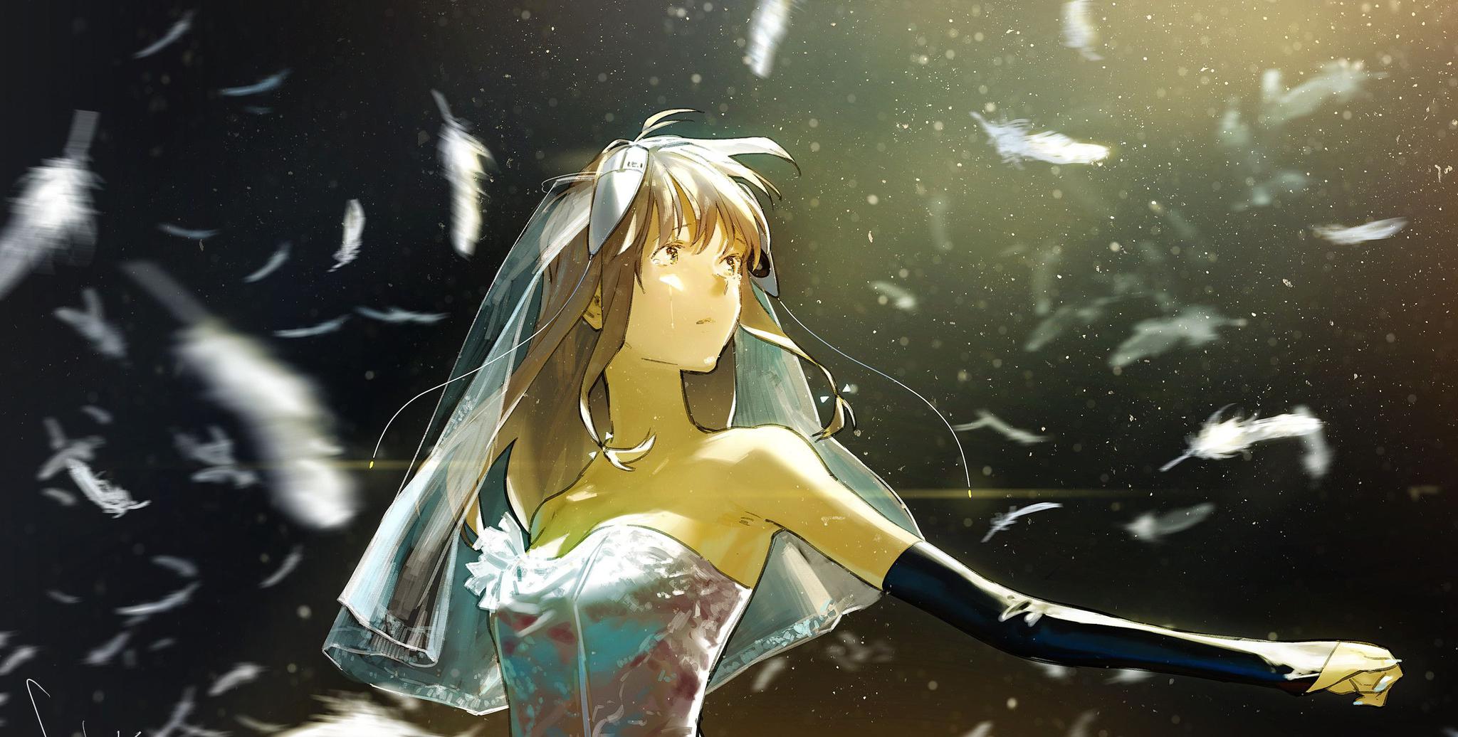 日本插画师一组画风非常清新的唯美插画作品让人心旷神怡的大作