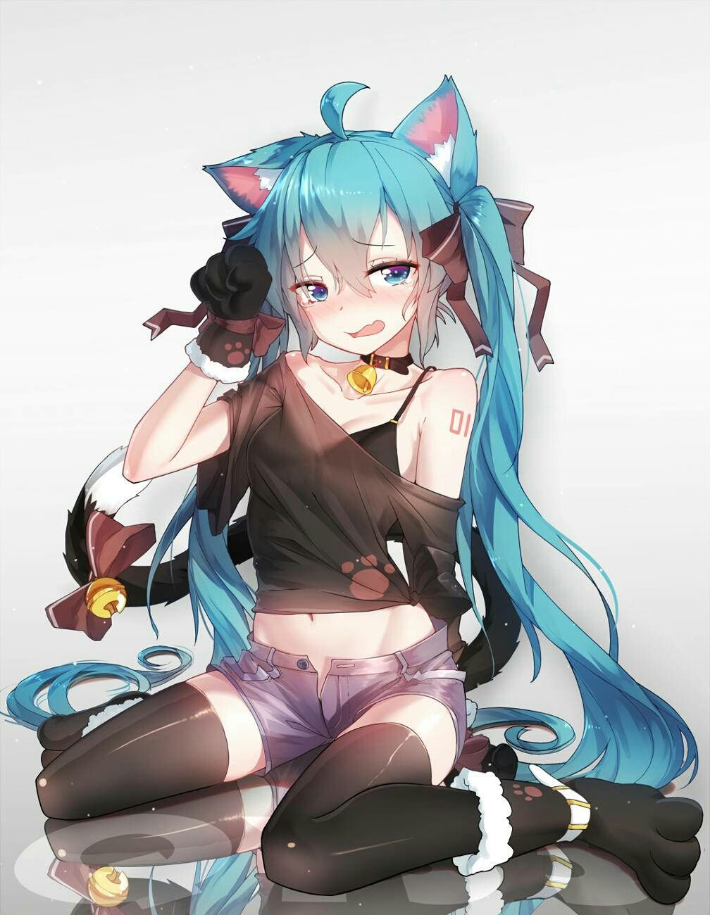 动漫手绘超萌初音未来壁纸:我的骑士团在哪里?我想你了