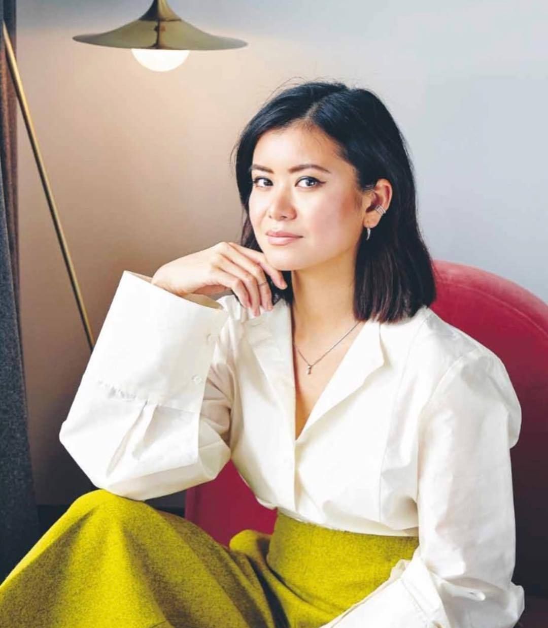 《哈利·波特》张秋的演员近照,五官清秀,气质大方女神范!