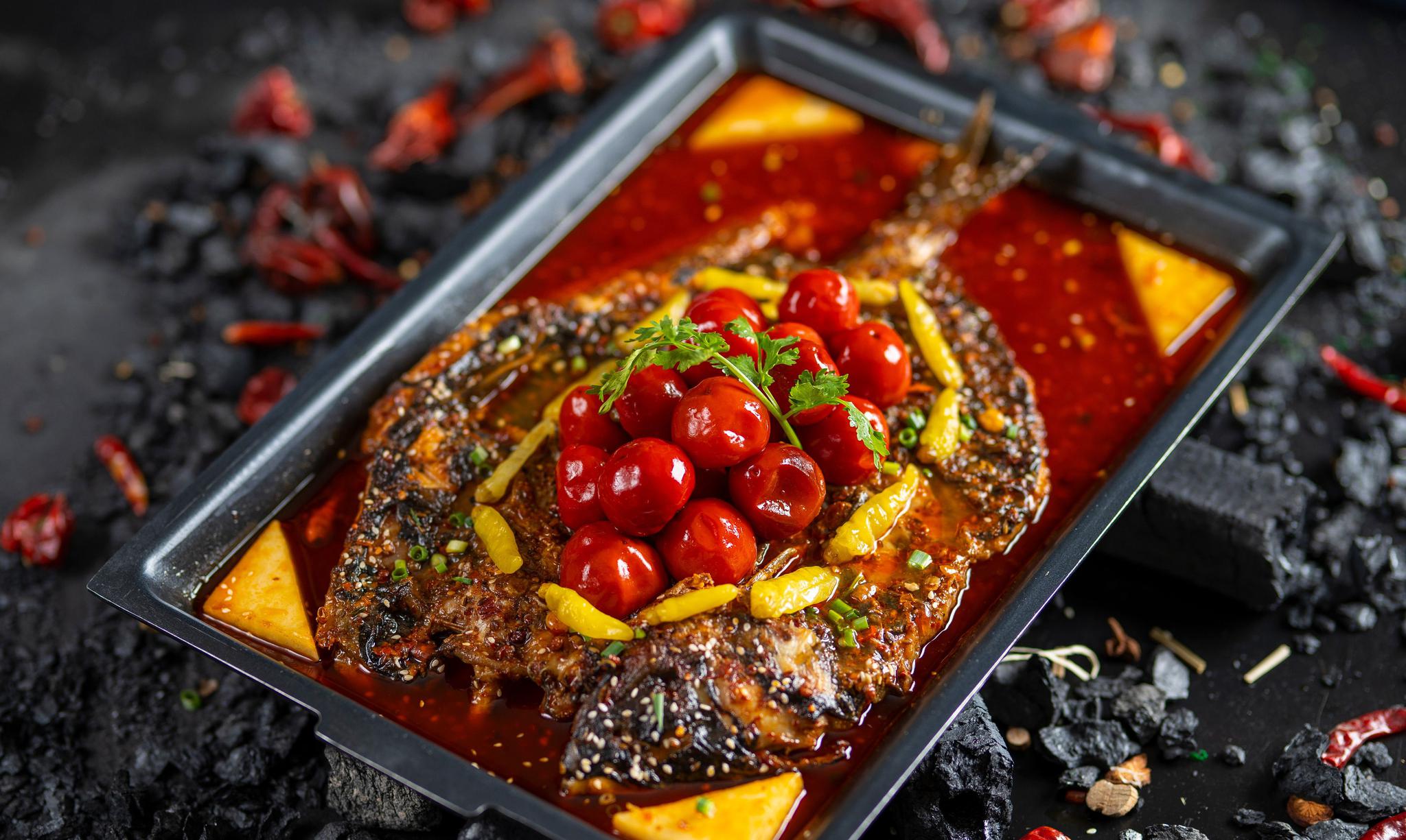 火锅,火锅底料,火锅调料鲜青椒烤鱼,烤鱼酱香辣烤鱼,烤鱼酱泡椒烤鱼