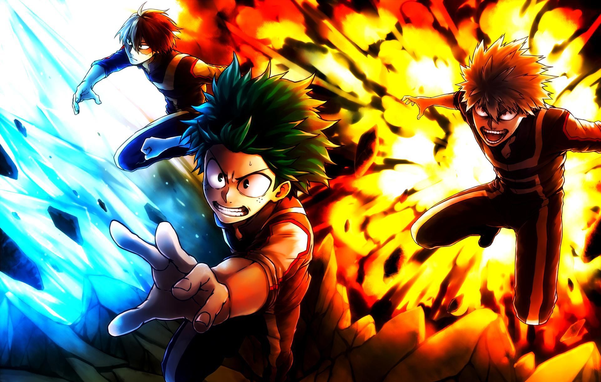 一组《我的英雄学院》超酷壁纸图,待机画面首选__财经头条