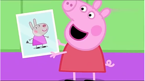 小猪佩奇:佩奇的笔友小毛驴戴芬一家来佩奇家做客