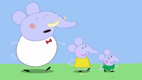 小猪佩奇:小象艾德蒙懂得真多,还一脸的骄傲,真是太有意思了