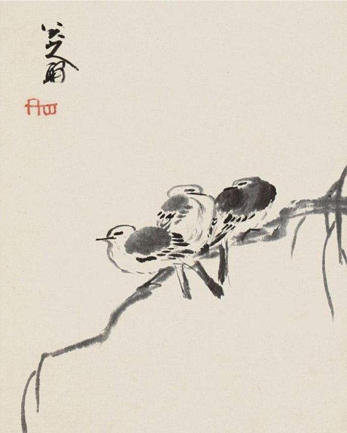传世经典八大山人花鸟八开册精品典藏