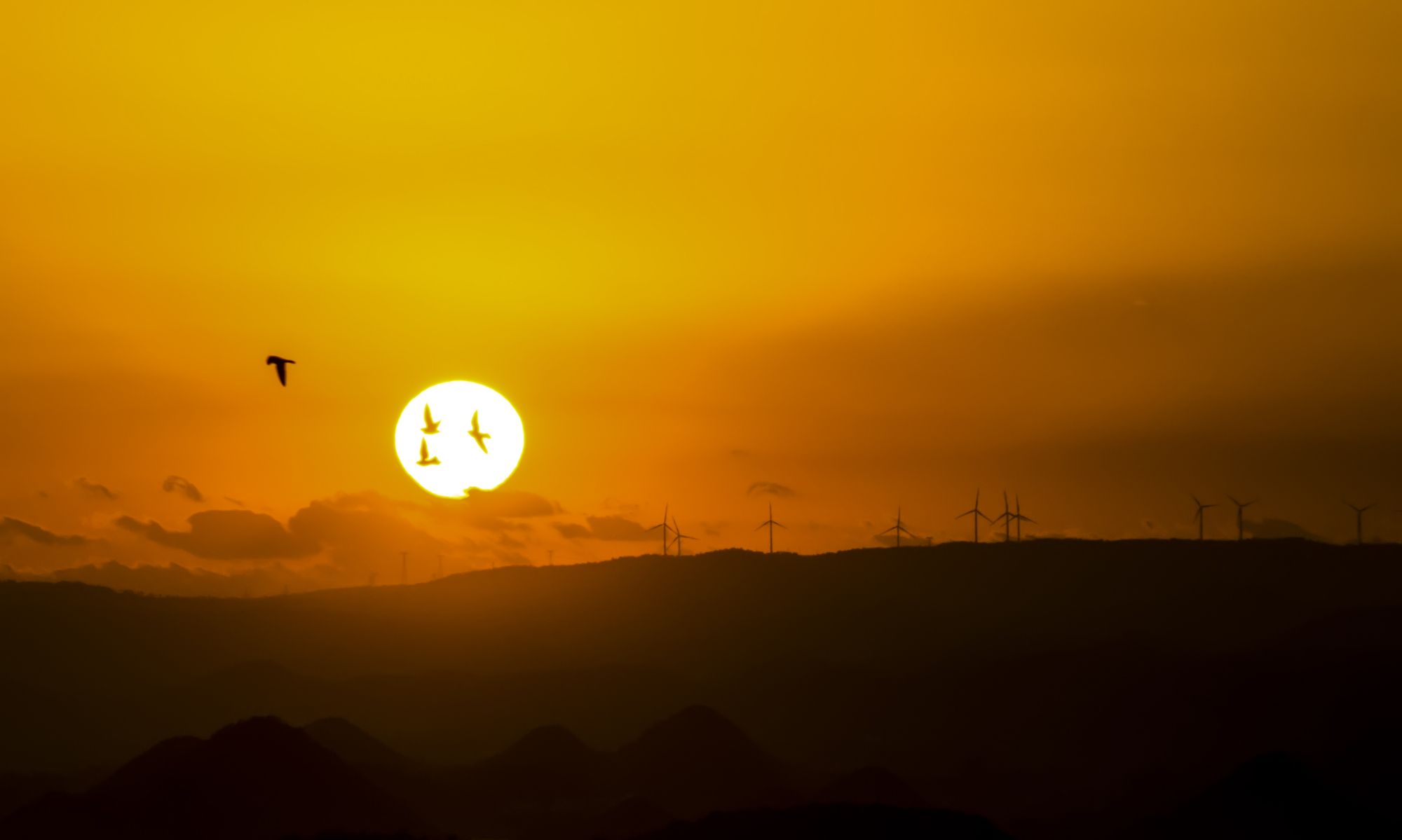云南最美丽的日出日落