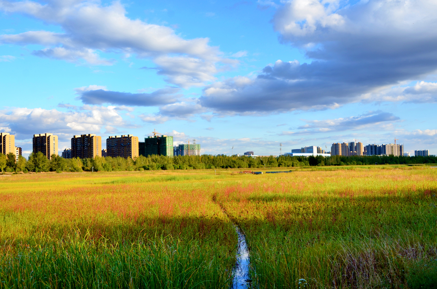 云天满眼,喜悦满心,通辽市辽河公园,原创摄影