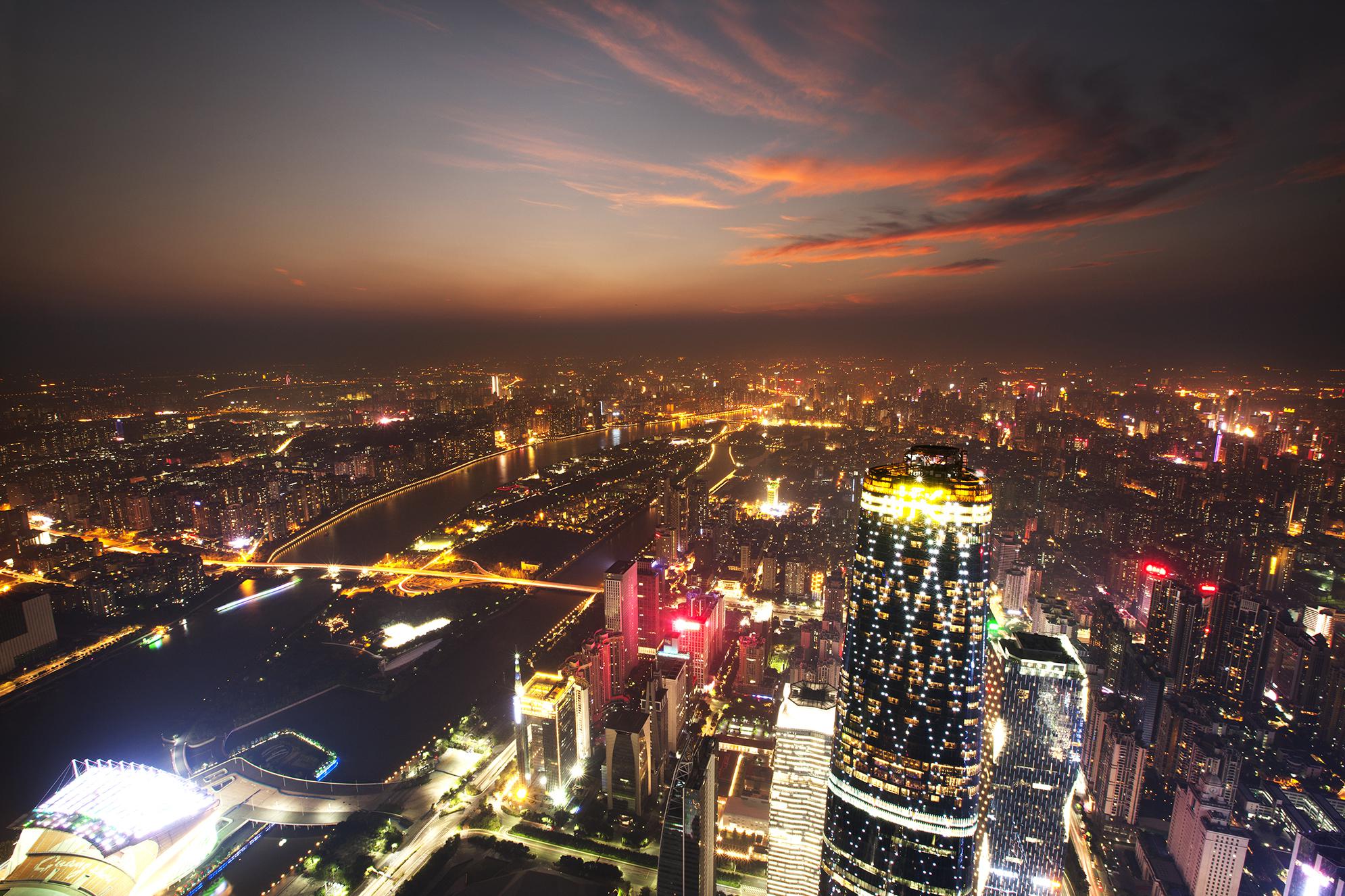 鸟瞰广州城市图片图片