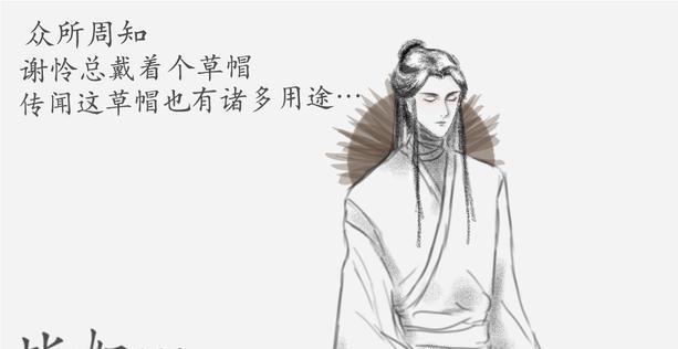 谢怜斗笠的用途,可以挡雨,可以防晒,最后一种用途不敢轻易尝试