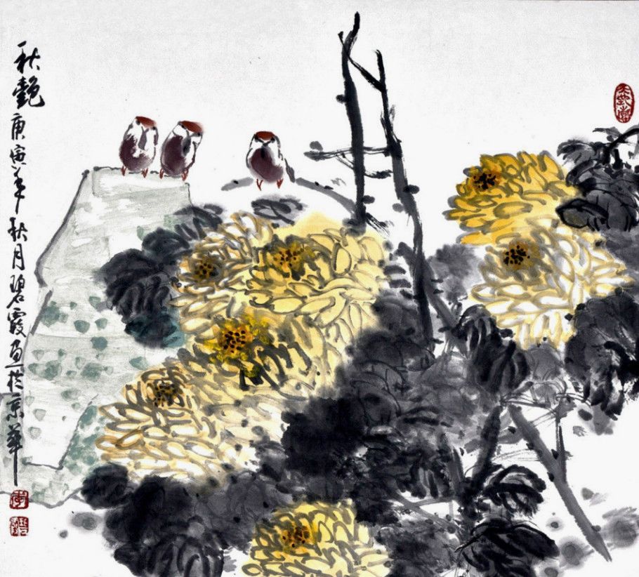 安徽女画家李碧霞花鸟画作品欣赏