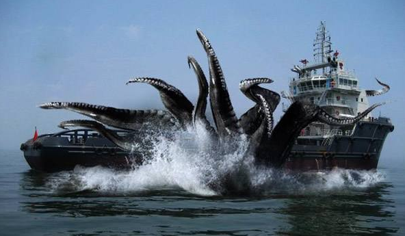 可能有很多小伙伴会联想到一些科幻电影中的镜头,巨型的章鱼海怪等