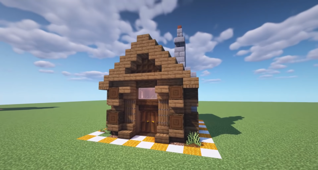 教你如何搭建正方形房子,内部装饰,一看就让人喜欢