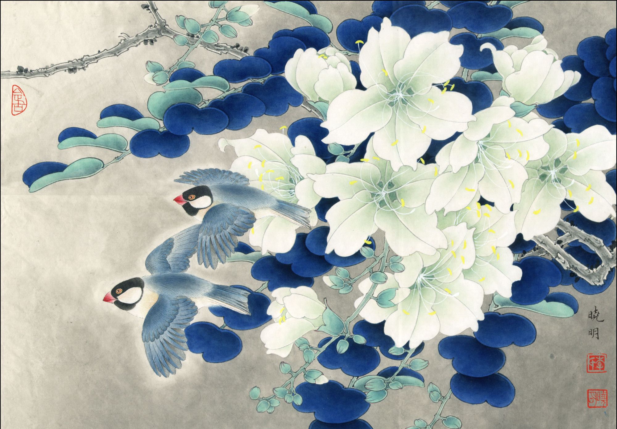 雅俗共赏—现代院体工笔画家李晓明作品欣赏(高清)_高清图集_新浪网