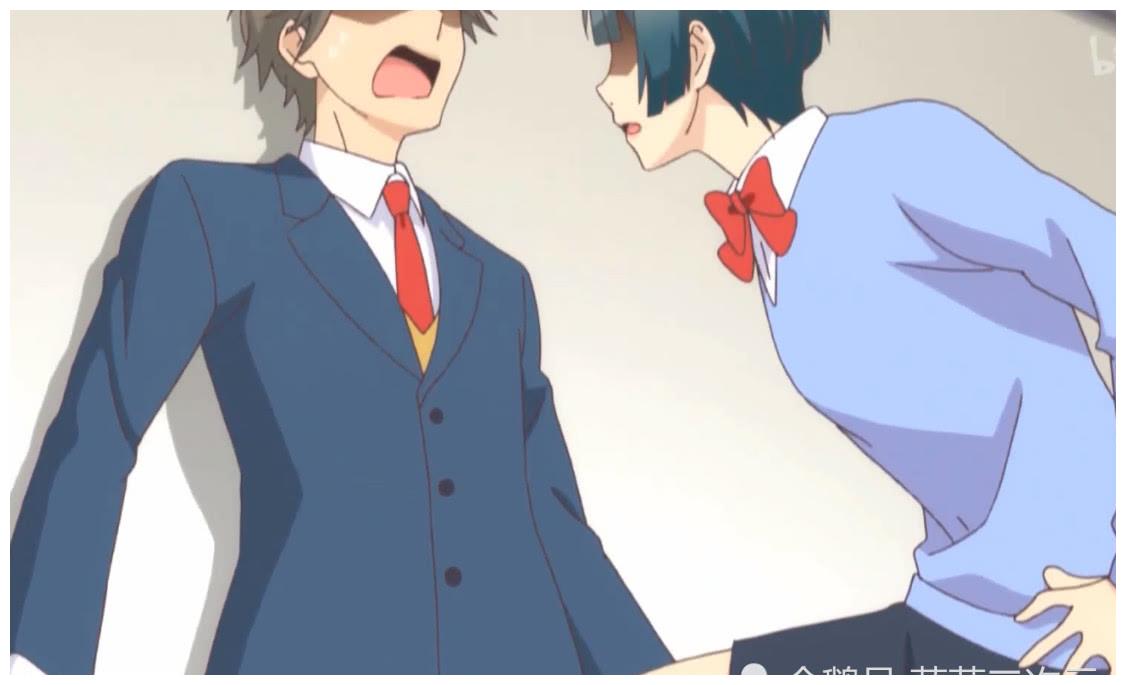 动漫中最硬核的壁咚方式,最萌身高差的壁咚,壁咚把墙都给咚裂?