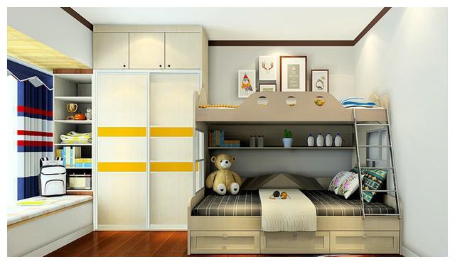 儿童房别花钱买床和柜子啦!这样设计,轻松多出衣柜和学习空间