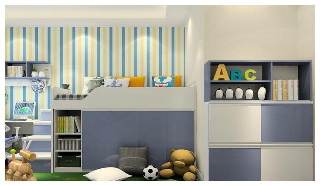 儿童房别花钱买床和柜子啦!这样设计,轻松多出衣柜和学习空间