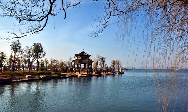 摄影美丽的淮北南湖湿地公园