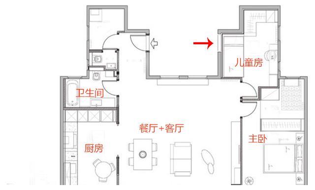 买下对门72㎡,打通合并成大平层给儿子当婚房,封入户门当儿童房
