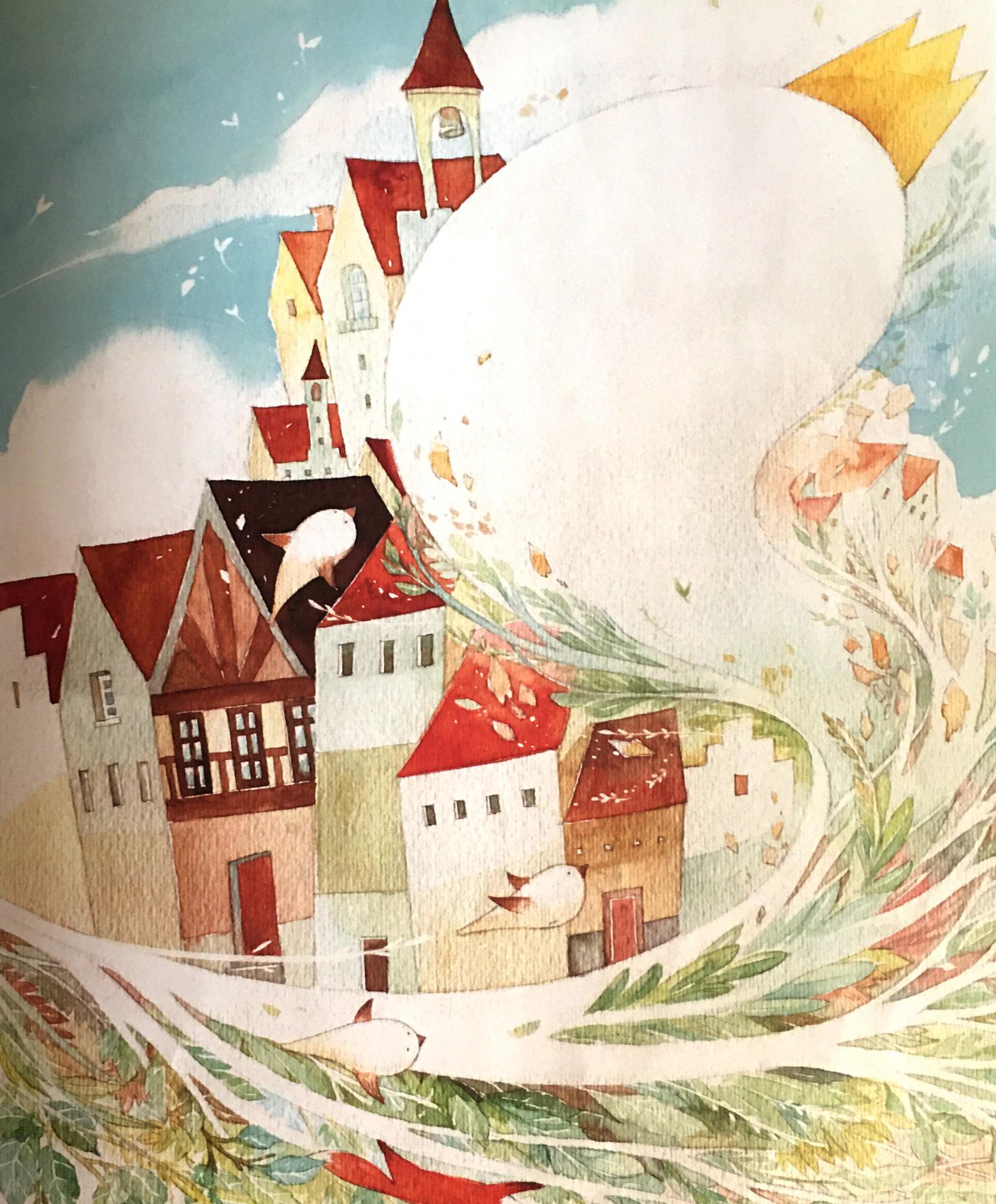 绘本插画欣赏:24张充满想象力和童趣的插图,很有意思的画面