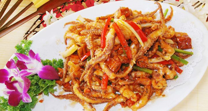 干煸鱿鱼须,简单美味!