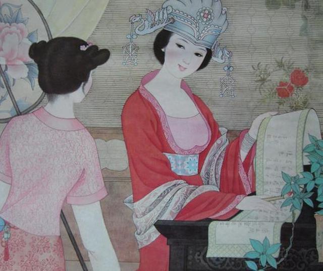 说我是大文士,你也是有身份的贵夫人,难道你没听过王献之有桃叶,桃根