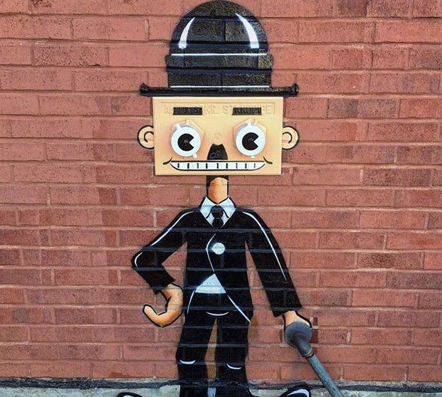 艺术家的脑袋有啥不一样另类搞怪的街头涂鸦居然化腐朽为神奇