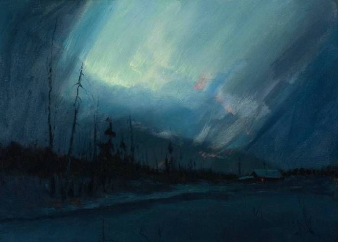 都说蓝色是悲伤的颜色,艺术家笔下的蓝色画作欣赏