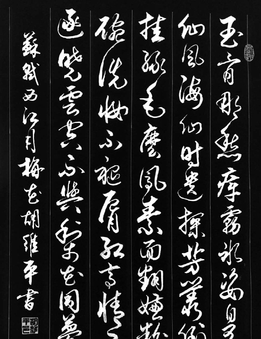 胡维平草书 苏轼《西江月 梅花》|西江月 梅花|胡维平|苏轼_新浪新闻