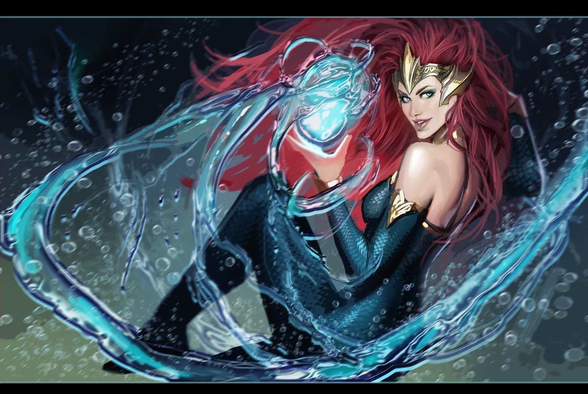 dc超级英雄,海王和媚拉
