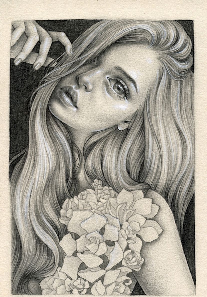 当美女画美女的时候:作品来自美女画家amy katherine minchew