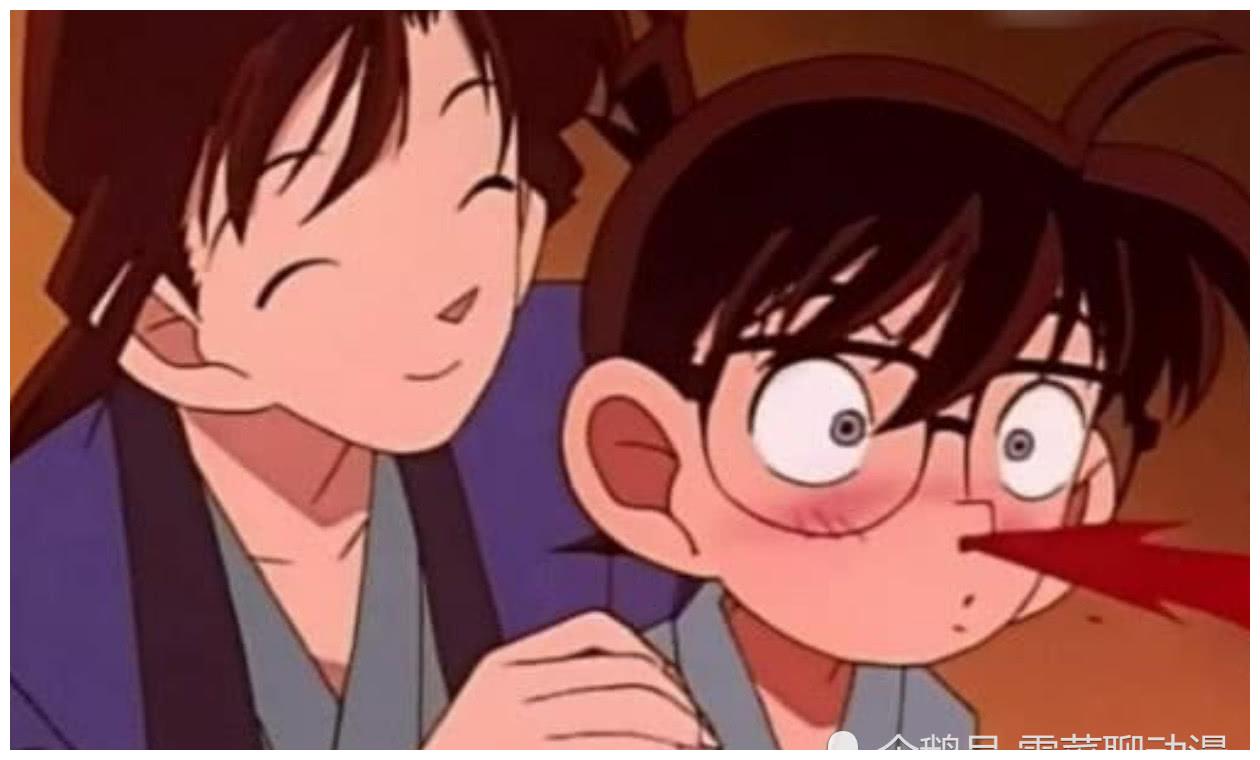 柯南中最疯狂的一集柯南被小兰拉去同浴全程鼻血留不止