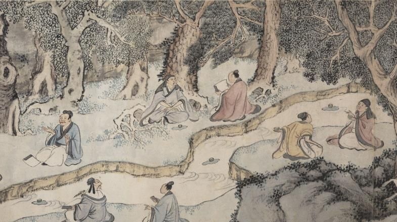 明代画家钱榖绘制的《兰亭修禊图》|兰亭修禊图|王羲之|兰亭_新浪新闻