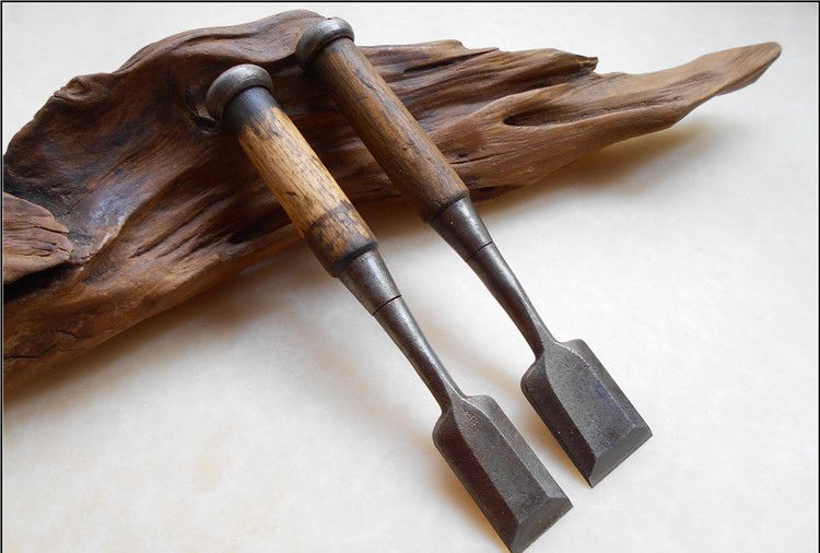 日本老老木工凿子,木匠工具民俗收藏展示