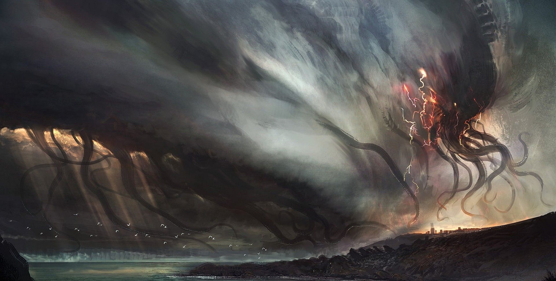 克苏鲁高清壁纸分享，一起来感受未知的恐惧吧！|苏鲁|高清壁纸_新浪新闻